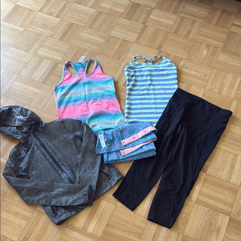 Ivviva Activewear bundle with Jacket, 2 tanks, scarf & Leggings